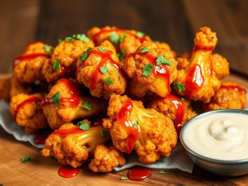 Cauliflower Wings (VEGAN) with Bang Bang Sauce