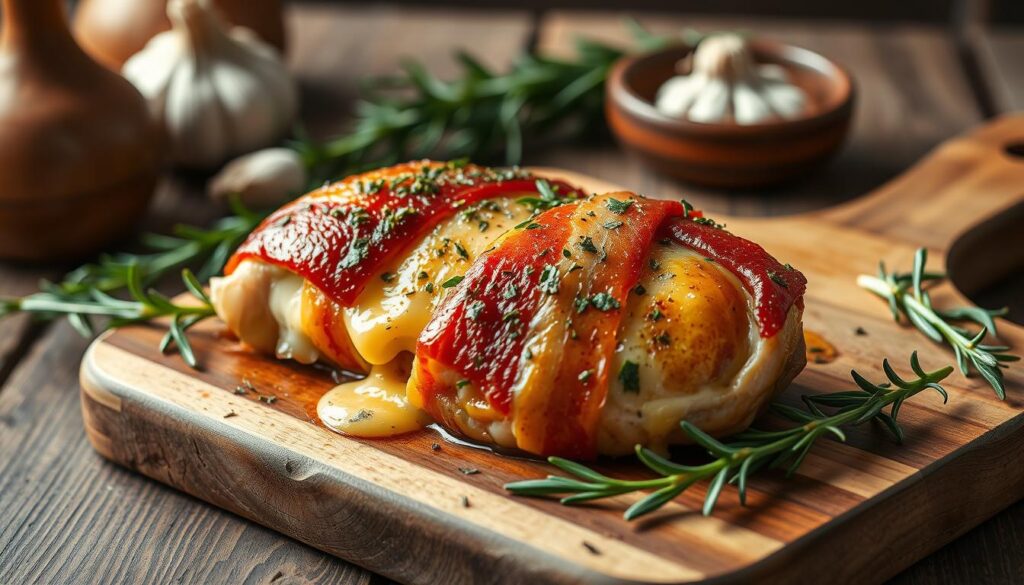 Cheesy Bacon-Wrapped Chicken Breast