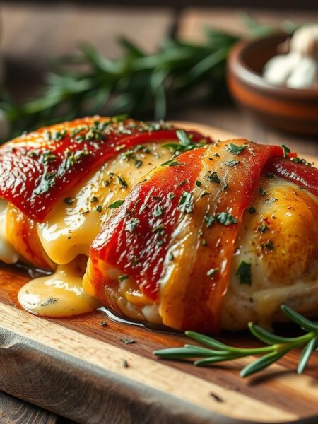 Cheesy Bacon-Wrapped Chicken Breast