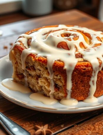 Giant Cinnamon Roll Cake