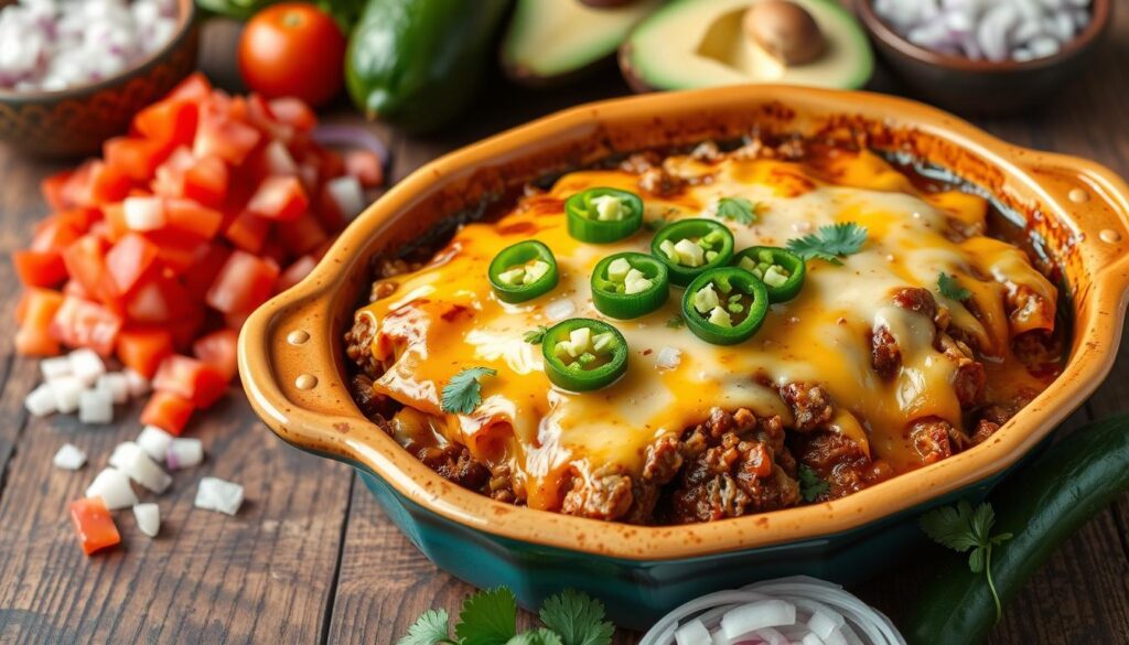 Easy Beef Enchilada Casserole Recipe