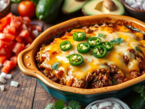 Easy Beef Enchilada Casserole Recipe