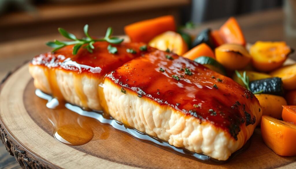 Honey Garlic Glazed Salmon