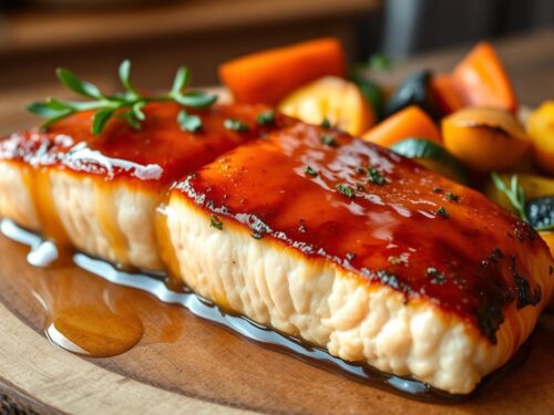 Honey Garlic Glazed Salmon