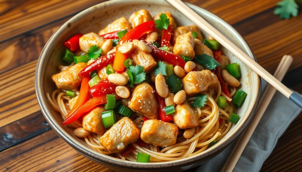 Kung Pao Chicken Noodles