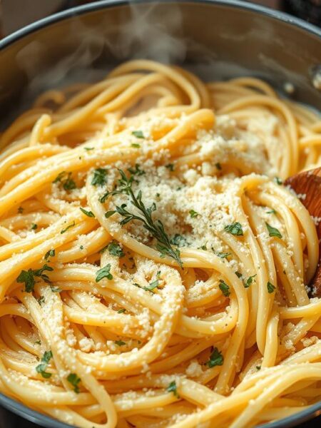 One Pot Garlic Parmesan Pasta