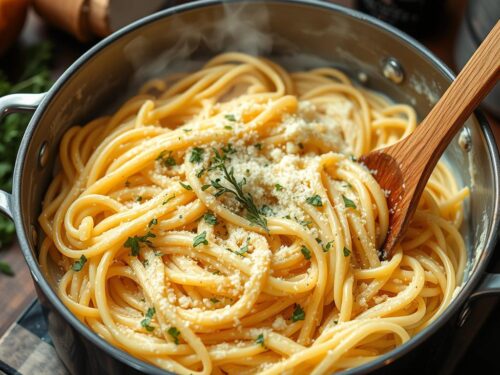 One Pot Garlic Parmesan Pasta