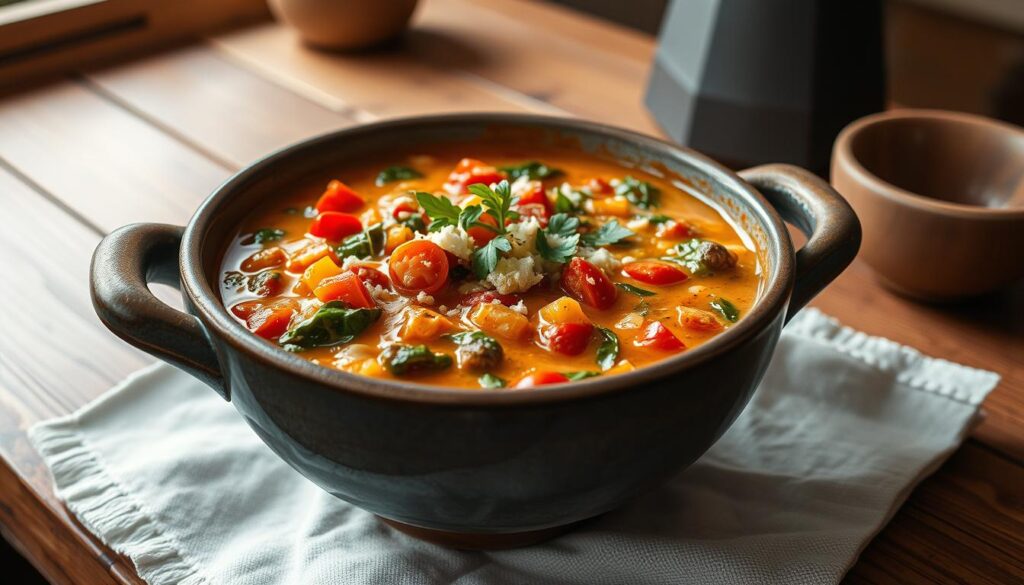 Plant-Based Cheeseburger Soup