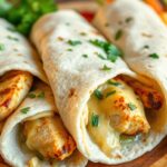 Cheesy Garlic Chicken Wrap