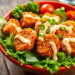 Crispy Bang Bang Salmon Bites